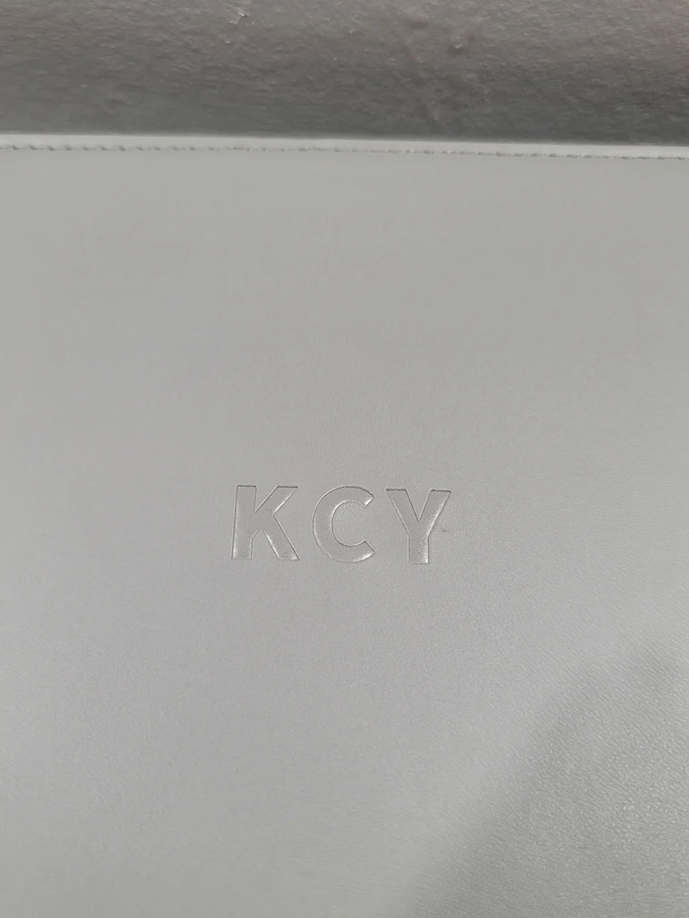 KCY Jewelry Box 2 Layers Large Jewelry Organizer Box Gray Cream